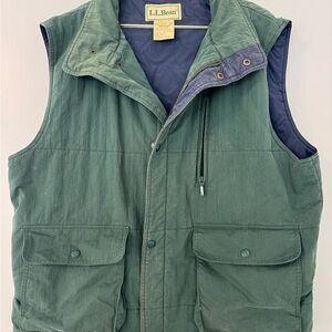 Vintage 1990’s L.L. Bean Men's Forest Green Outdoor Vest